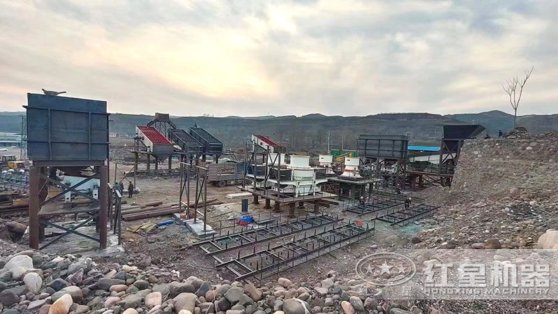 砂石場生產線安裝現(xiàn)場