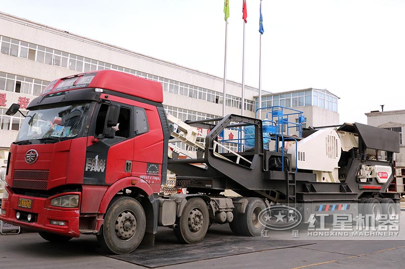 移動石子機(jī)準(zhǔn)備發(fā)貨