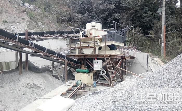 機制砂生產(chǎn)現(xiàn)場