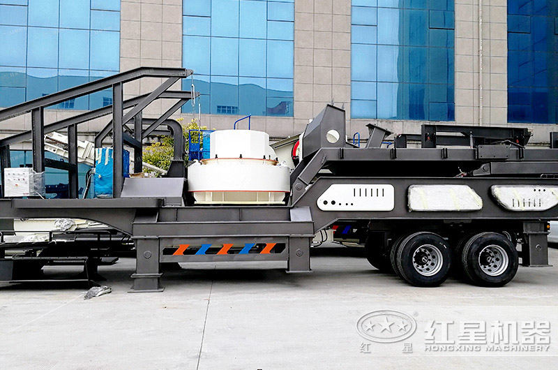 移動式石頭制砂機(jī)掛起車頭就能跑，轉(zhuǎn)場靈活