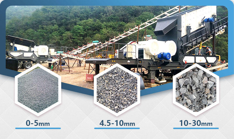 混凝土破碎生產(chǎn)現(xiàn)場(chǎng)，移動(dòng)式破碎站效率60%以上