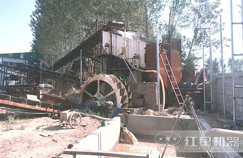 泥、沙、土分離現(xiàn)場